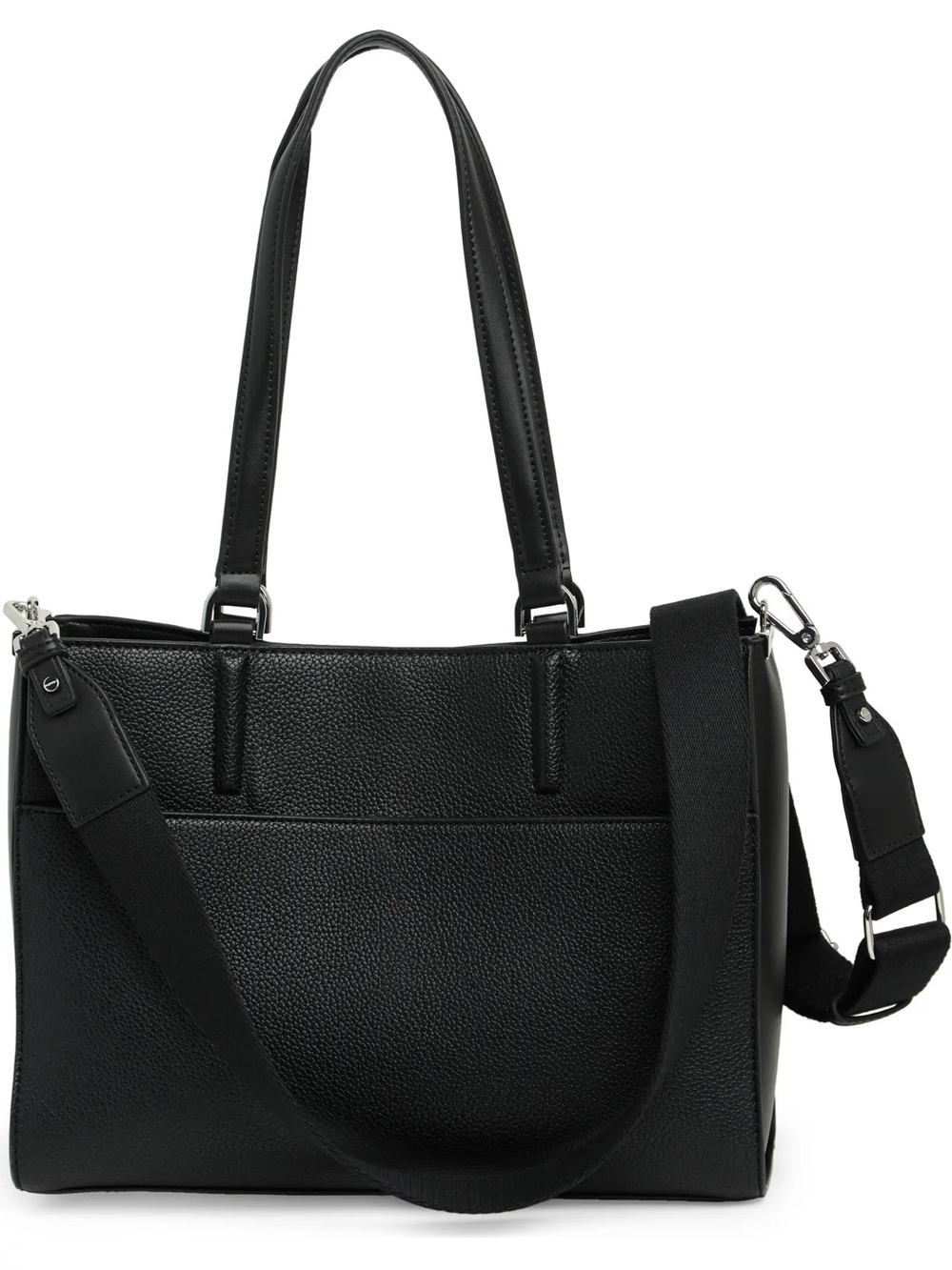 Calvin Klein Black Pebbled Tote Bag | Shoulder & Crossbody
